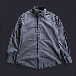 Massimo Dutti Charcoal Blue Dress Shirt